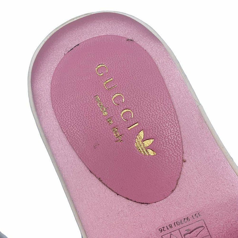 グッチ サンダル アディダスコラボ プラットフォーム シルク レディースサイズ36 1/2 702294 GUCCI adidas 靴