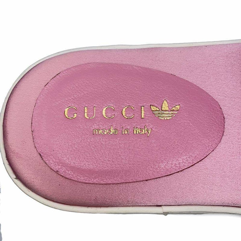 グッチ サンダル アディダスコラボ プラットフォーム シルク レディースサイズ36 1/2 702294 GUCCI adidas 靴