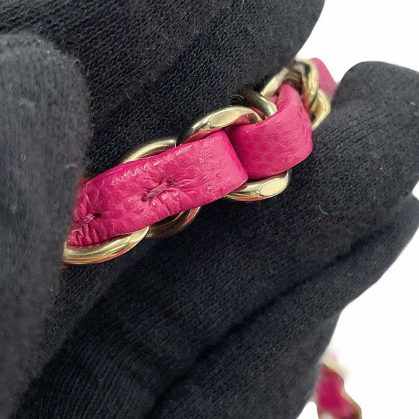 シャネル チェーンショルダーバッグ マトラッセ25 ココマーク キャビアスキン ダブルチェーン A01112 CHANEL