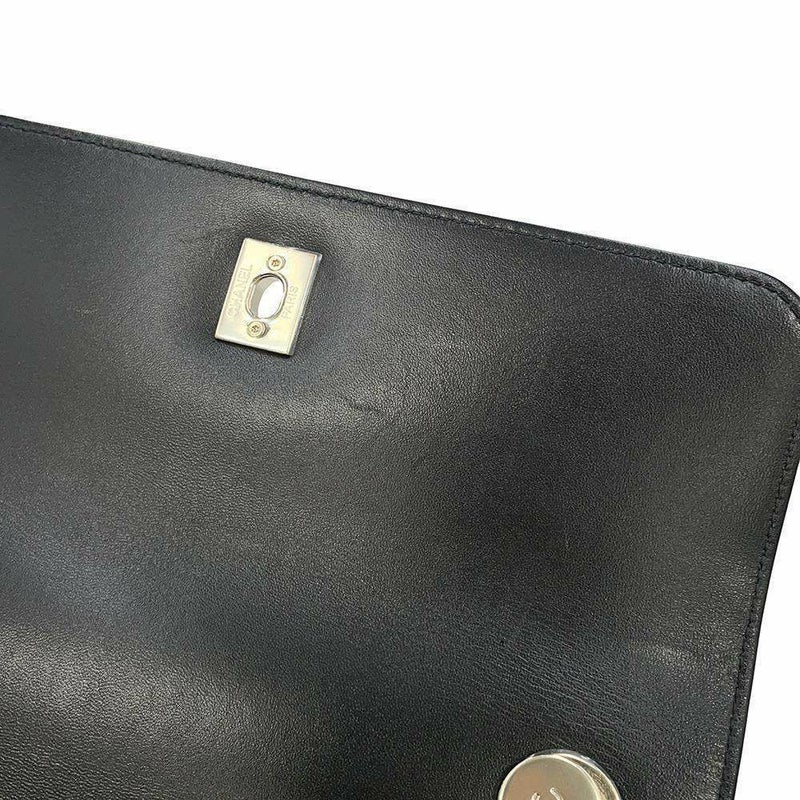 シャネル ハンドバッグ ココマーク マトラッセ トップハンドル ラムスキン A92236 CHANEL 2way チェーンショルダー 黒