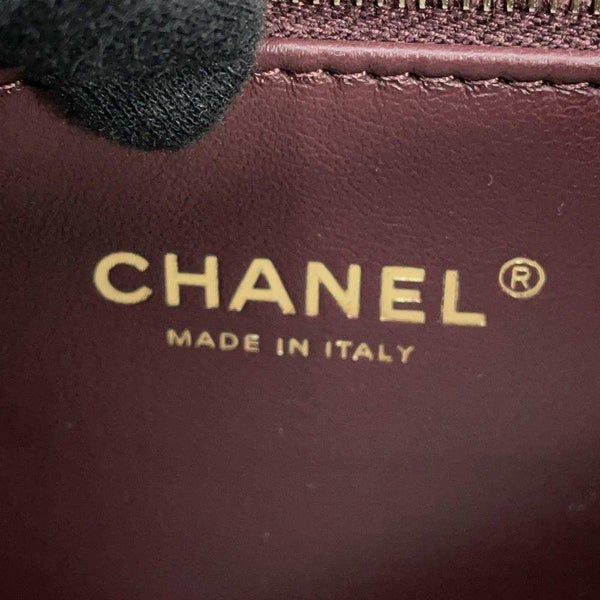 シャネル ハンドバッグ ココマーク マトラッセ トップハンドル ラムスキン A92236 CHANEL 2way チェーンショルダー 黒