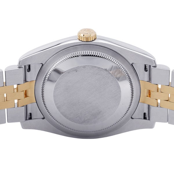 ロレックス デイトジャスト D番 SS/K18YG 116233 ROLEX 腕時計 シルバー/ブラック文字盤