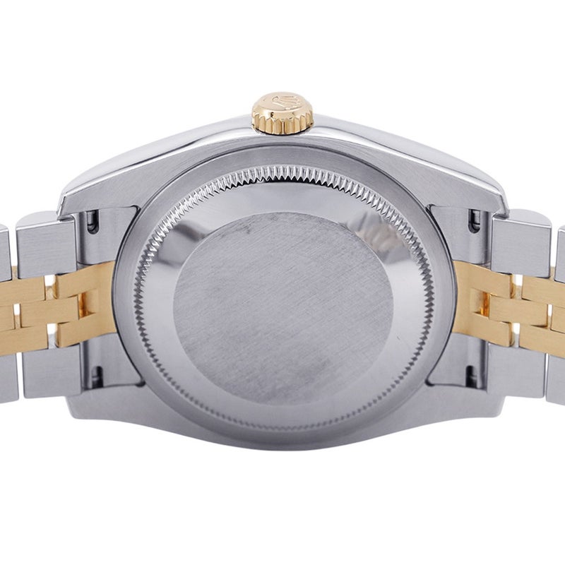 ロレックス デイトジャスト D番 SS/K18YG 116233 ROLEX 腕時計 シルバー/ブラック文字盤