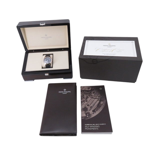 パテックフィリップ カラトラバ 6007G-011 PATEK PHILIPPE 腕時計 黒文字盤