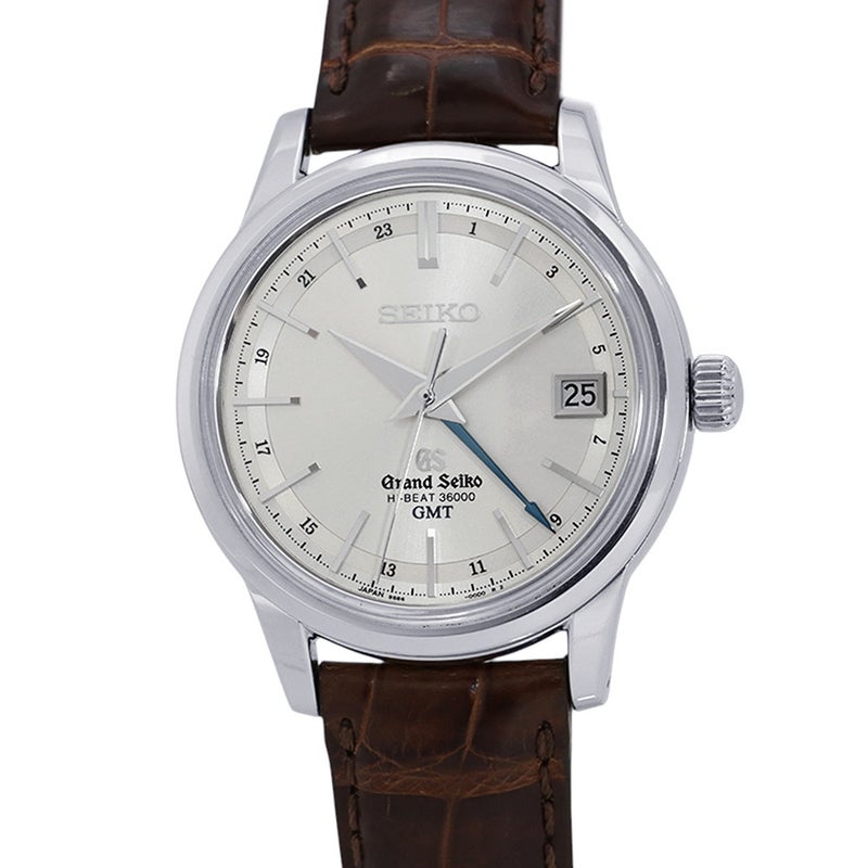 セイコー グランドセイコー メカニカルハイビート36000 GMT SBGJ017 SEIKO 腕時計 シルバー文字盤