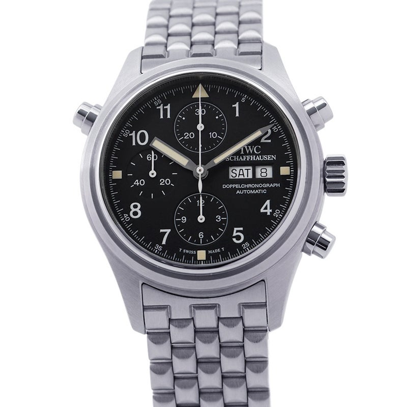 IWC ドッペルクロノグラフ IW371319 腕時計 ウォッチ 黒文字盤