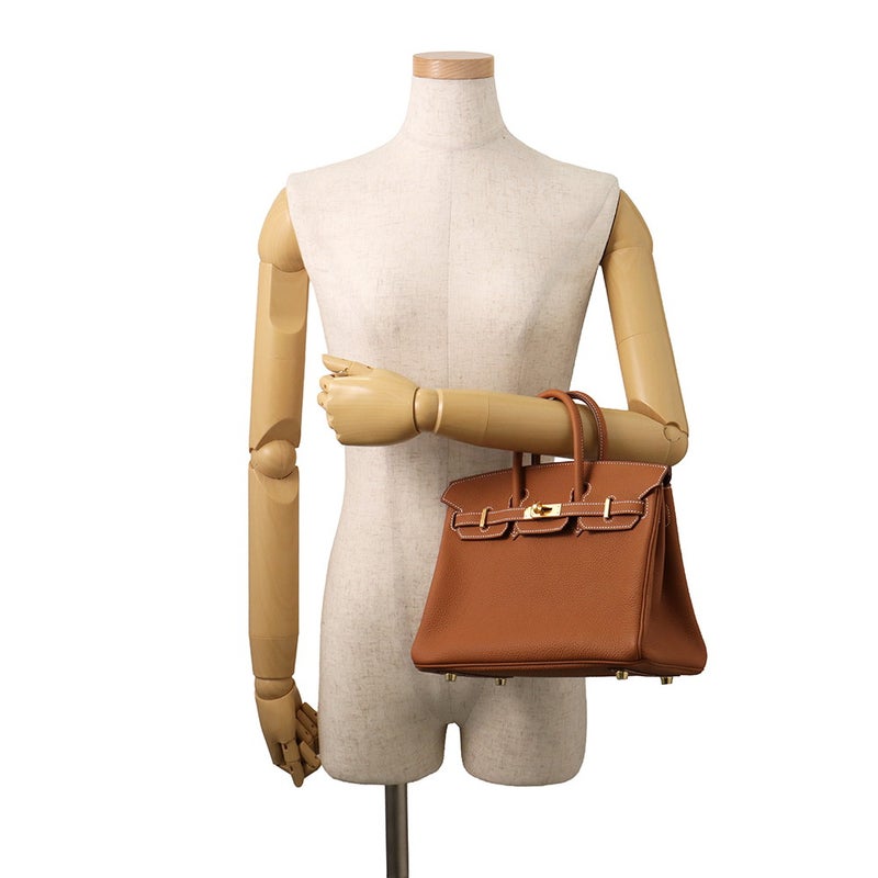 エルメス バーキン25 ゴールド/ゴールド金具 トゴ B刻印 HERMES Birkin ハンドバッグ