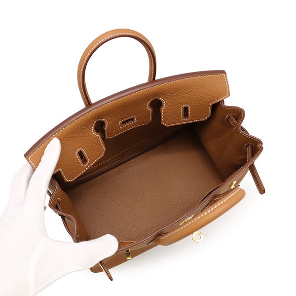エルメス バーキン25 ゴールド/ゴールド金具 トゴ B刻印 HERMES Birkin ハンドバッグ