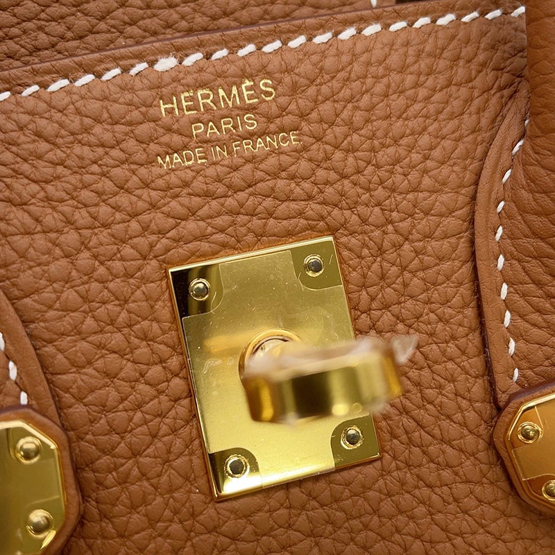 エルメス バーキン25 ゴールド/ゴールド金具 トゴ B刻印 HERMES Birkin ハンドバッグ