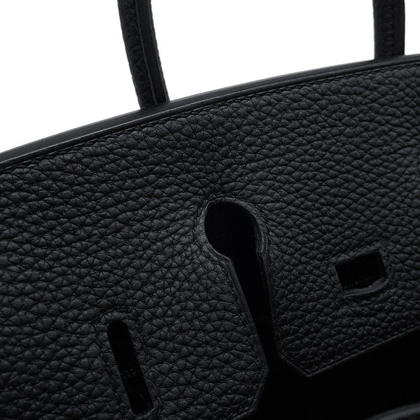 エルメス バーキン25 ブラック/シルバー金具 トゴ K刻印 HERMES Birkin ハンドバッグ 黒