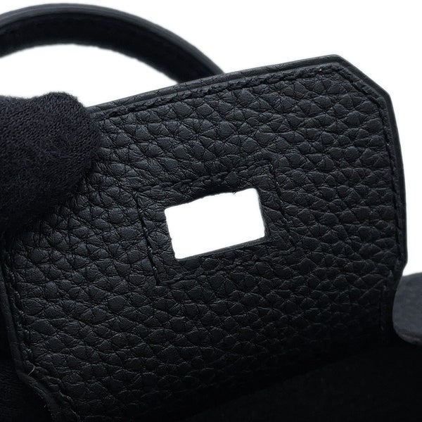 エルメス バーキン25 ブラック/シルバー金具 トゴ K刻印 HERMES Birkin ハンドバッグ 黒