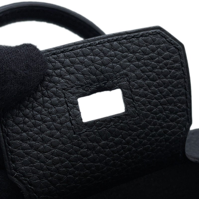 エルメス バーキン25 ブラック/シルバー金具 トゴ K刻印 HERMES Birkin ハンドバッグ 黒