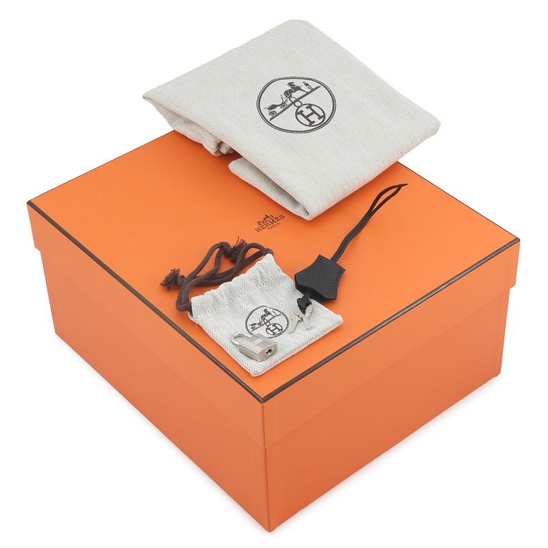 エルメス バーキン25 ブラック/シルバー金具 トゴ K刻印 HERMES Birkin ハンドバッグ 黒