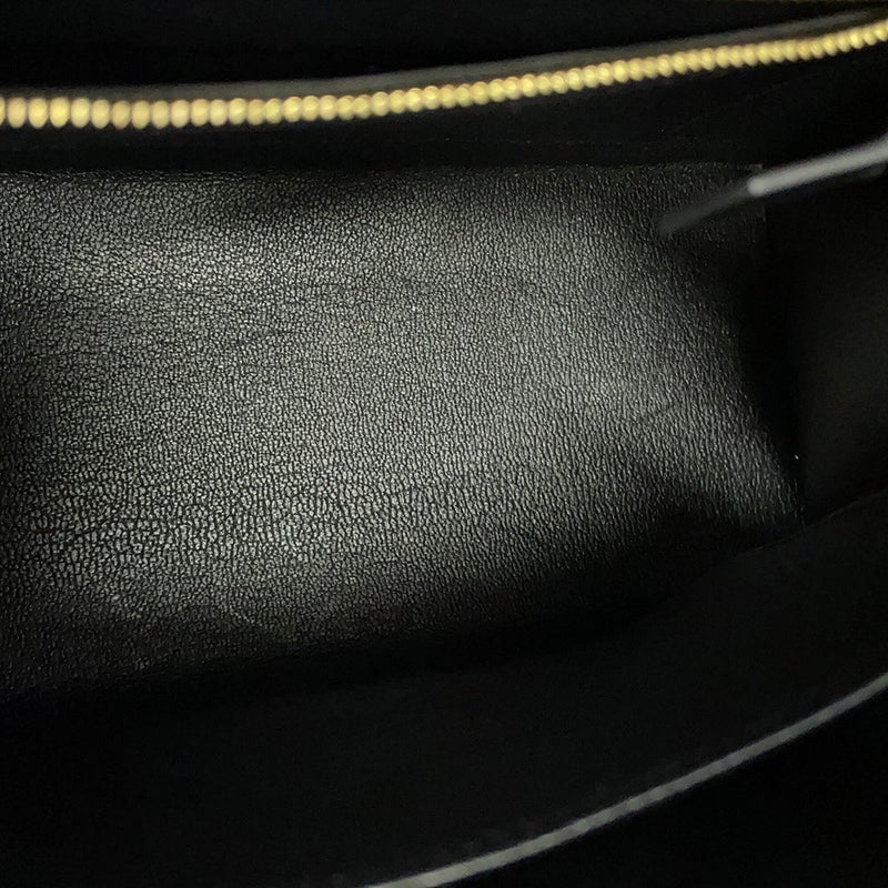 エルメス ハンドバッグ ケリー25 外縫い ブラック/ゴールド金具 ボックスカーフ Y刻印 HERMES 2wayバッグ 黒