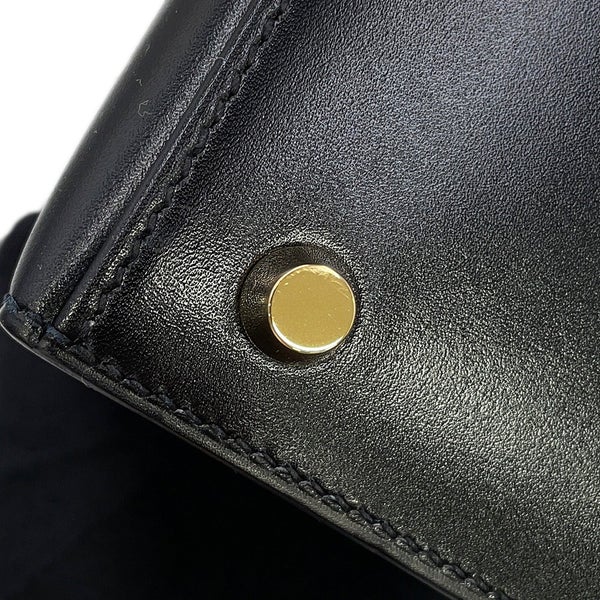 エルメス ハンドバッグ ケリー25 外縫い ブラック/ゴールド金具 ボックスカーフ Y刻印 HERMES 2wayバッグ 黒