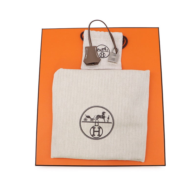 エルメス バーキン25 エトゥープ/シルバー金具 トゴ G刻印 HERMES Birkin ハンドバッグ