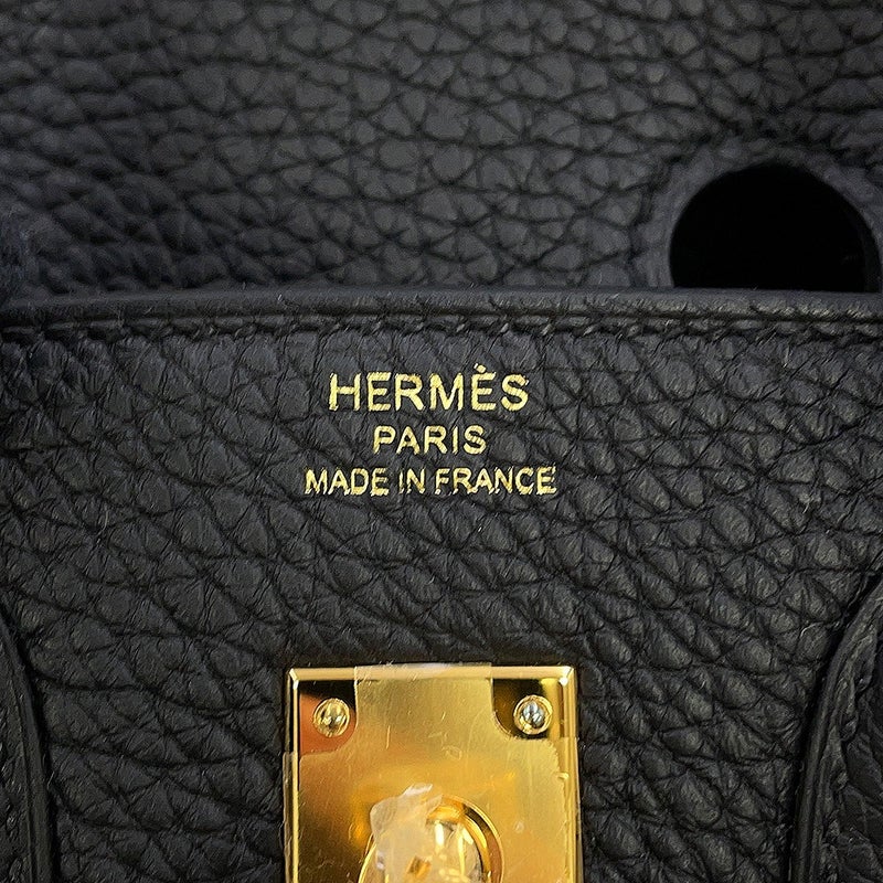 エルメス バーキン25 ブラック/ゴールド金具 トゴ G刻印 HERMES Birkin 黒
