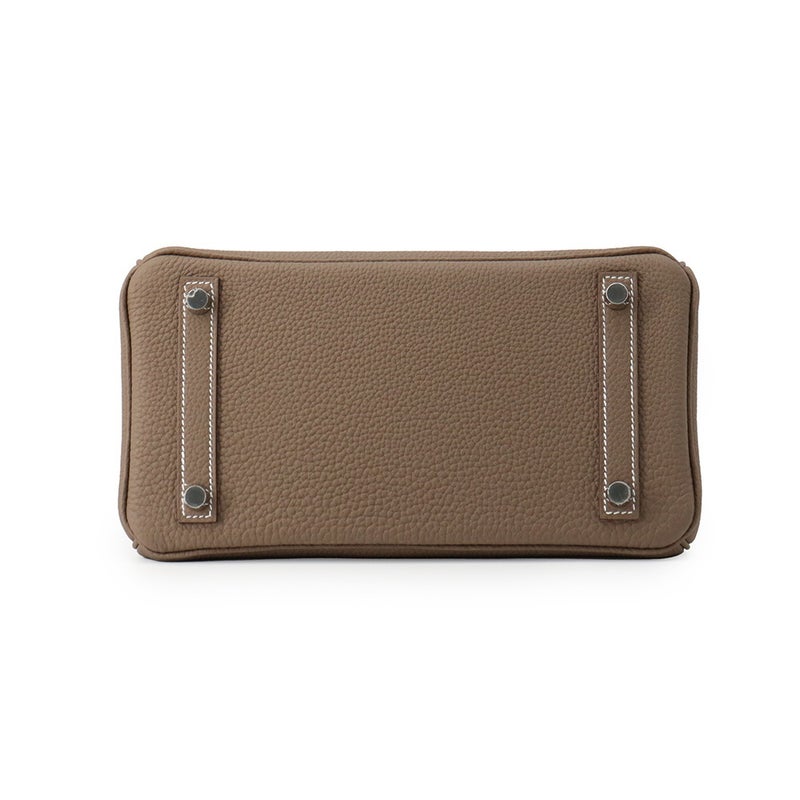 エルメス バーキン25 エトゥープ/シルバー金具 トゴ G刻印 HERMES