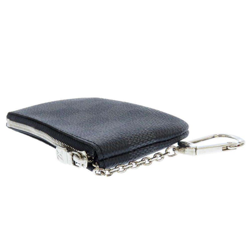 ルイヴィトン コインケース ダミエ・グラフィット ポシェット・クレ N60155 LOUIS VUITTON 黒