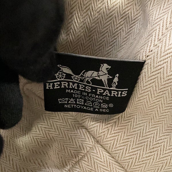 エルメス ポーチ ブリッド・ア・ブラックPM マリン/シルバー金具 キャンバス HERMES 小物入れ