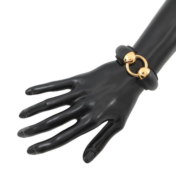 エルメス ブレスレット エピュール エスケトル ブラック/ゴールド金具 スイフト W刻印 黒