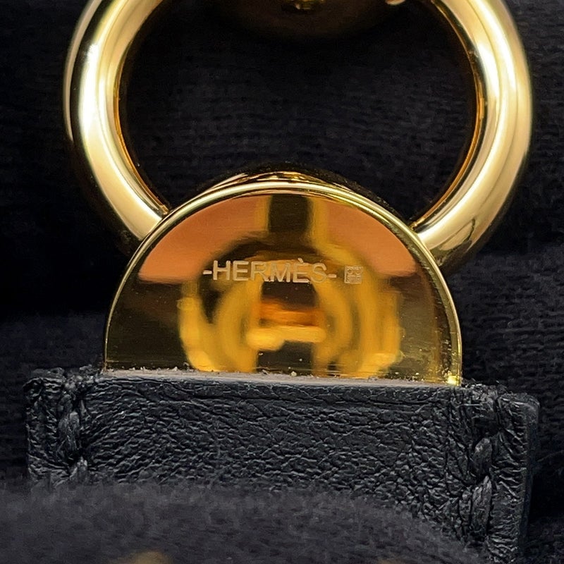 エルメス ブレスレット エピュール エスケトル ブラック/ゴールド金具 スイフト W刻印 黒