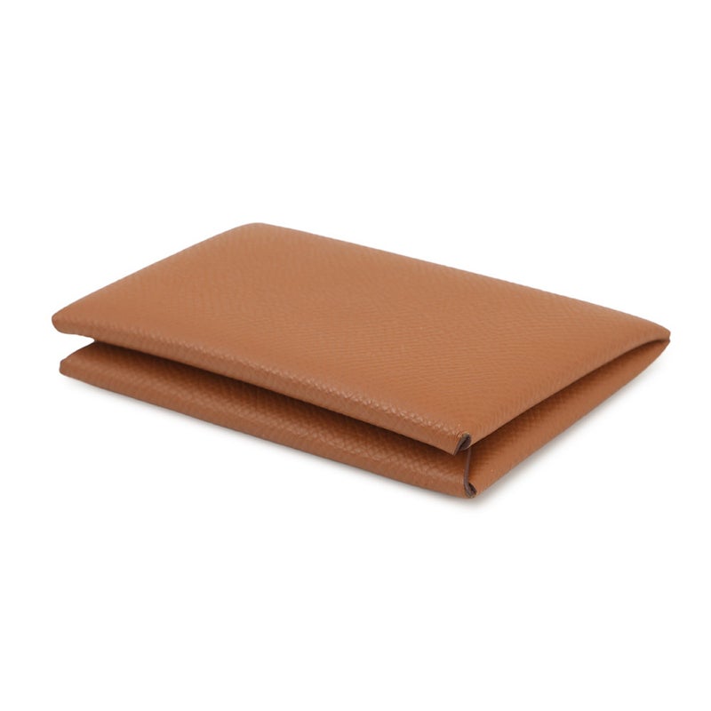 エルメス カードケース カルヴィ デュオ ゴールド/シルバー金具 エプソン U刻印 HERMES 名刺入れ