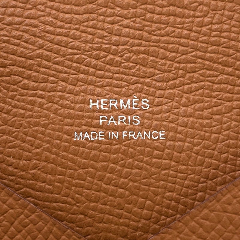 エルメス カードケース カルヴィ デュオ ゴールド/シルバー金具 エプソン U刻印 HERMES 名刺入れ