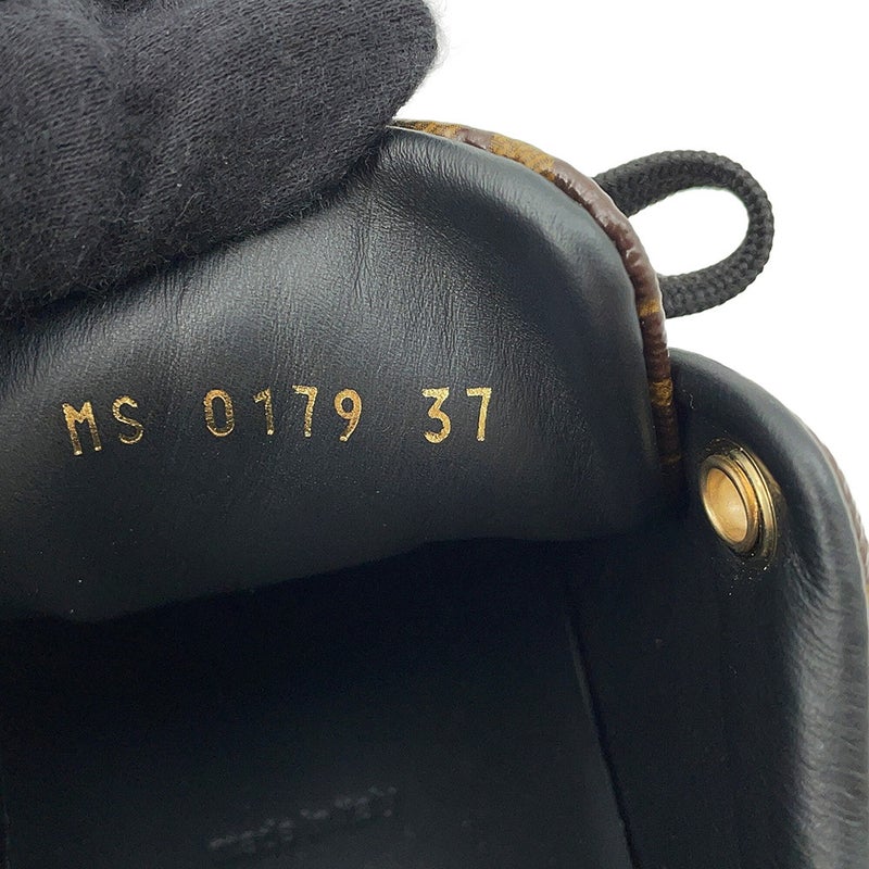 ルイヴィトン スニーカー パテントモノグラム フロント ローライン レディースサイズ37 1A1F4H 靴