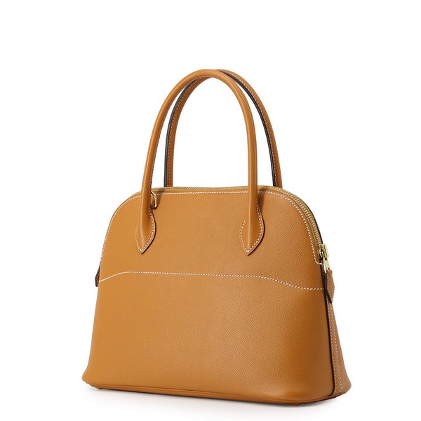エルメス ハンドバッグ ボリード27 トフィ/ゴールド金具 エプソン A刻印 2wayショルダーバッグ