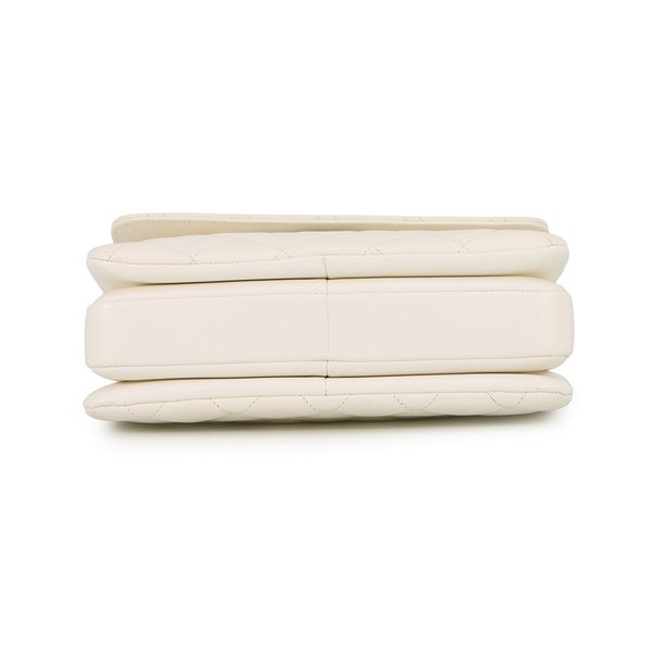 シャネル ハンドバッグ ココマーク マトラッセ  トレンディCC A92236 CHANEL バッグ 2way チェーンショルダー 白