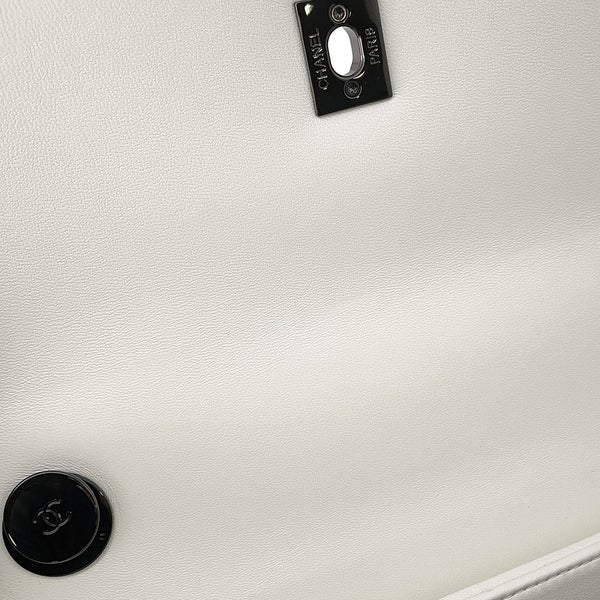 シャネル ハンドバッグ ココマーク マトラッセ  トレンディCC A92236 CHANEL バッグ 2way チェーンショルダー 白