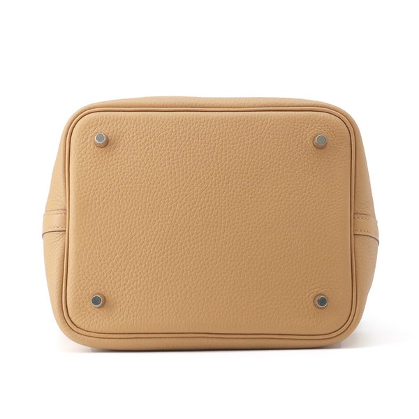 エルメス ハンドバッグ ピコタンロックMM ビスキュイ/シルバー金具 トリヨンクレマンス K刻印