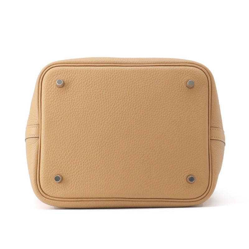 エルメス ハンドバッグ ピコタンロックMM ビスキュイ/シルバー金具 トリヨンクレマンス K刻印