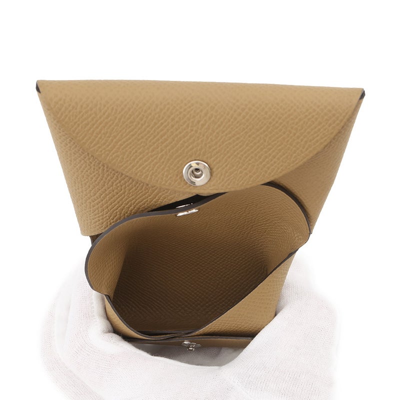エルメス コインケース カルヴィ デュオ デュンヌ/シルバー金具 エプソン G刻印 HERMES 財布