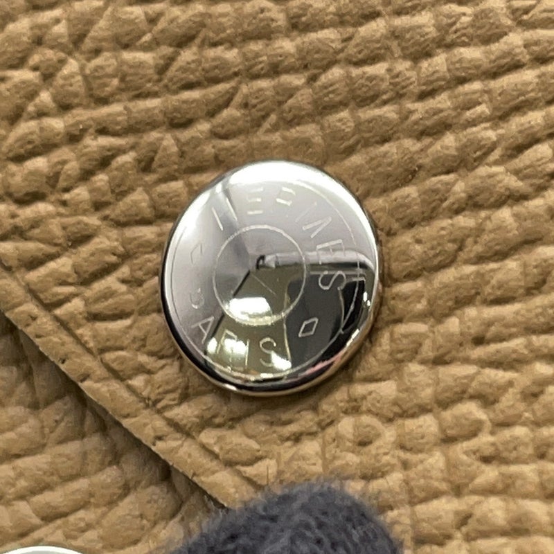 エルメス コインケース カルヴィ デュオ デュンヌ/シルバー金具 エプソン G刻印 HERMES 財布
