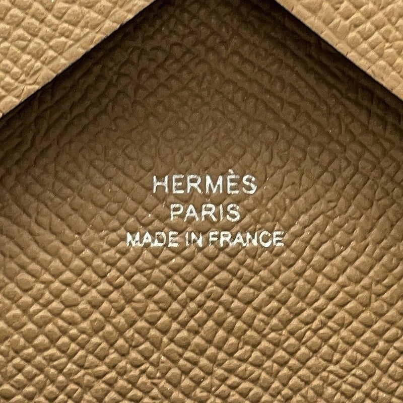 エルメス コインケース カルヴィ デュオ デュンヌ/シルバー金具 エプソン G刻印 HERMES 財布