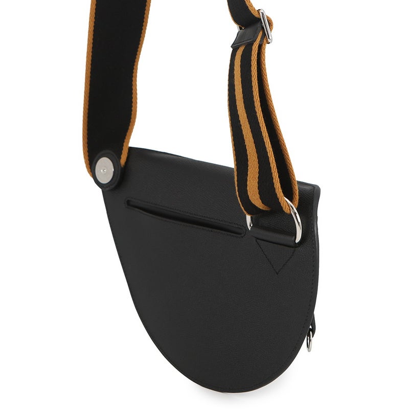 エルメス ショルダーバッグ プティットコース ブラック/シルバー金具 エプソン B刻印 HERMES 黒