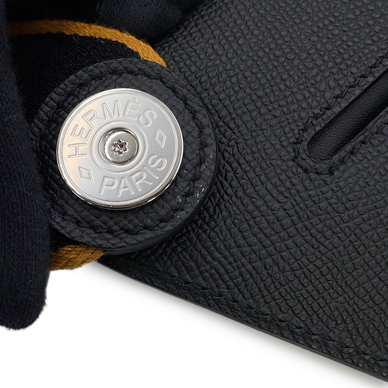 エルメス ショルダーバッグ プティットコース ブラック/シルバー金具 エプソン B刻印 HERMES 黒