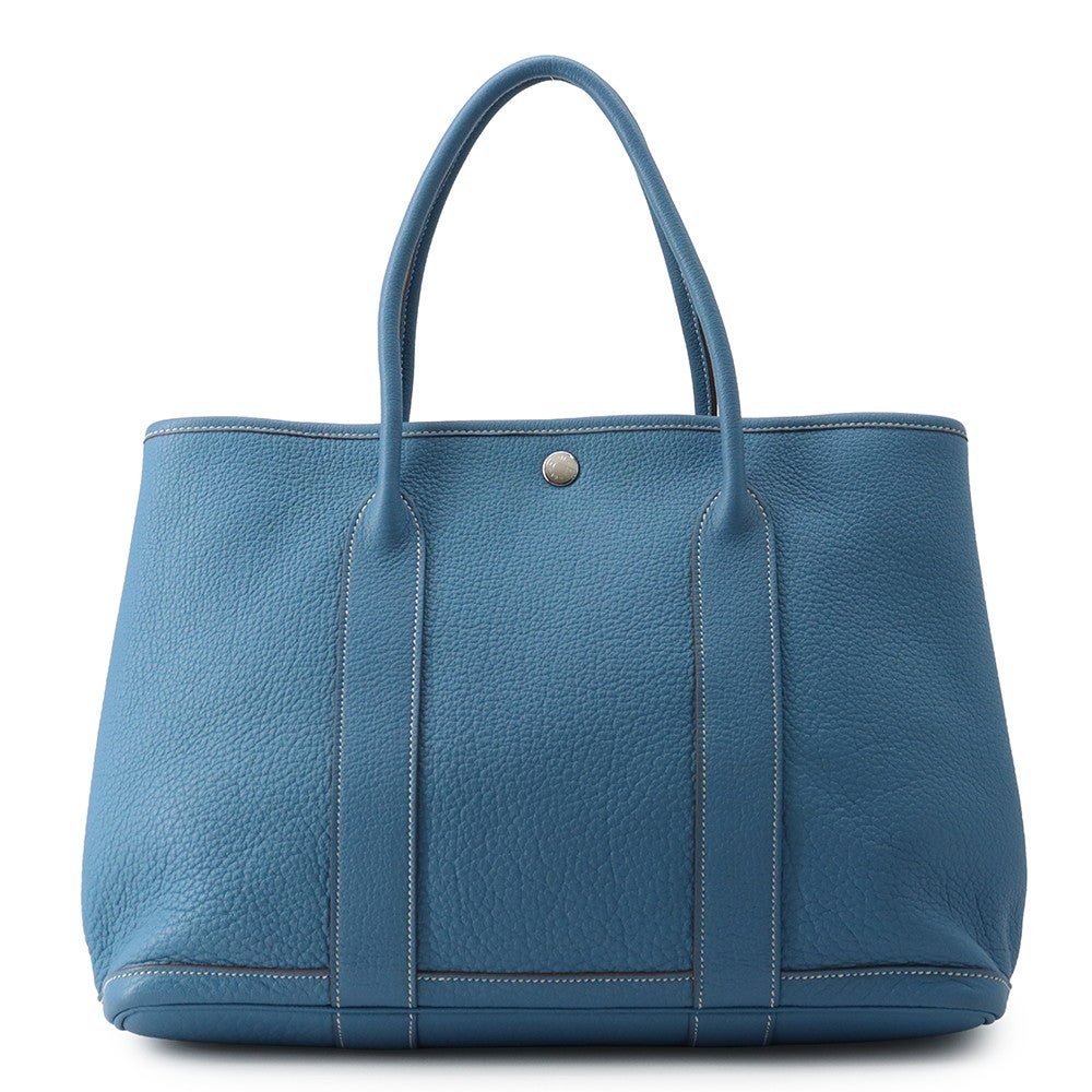 エルメス トートバッグ ガーデンパーティPM アズール/シルバー金具