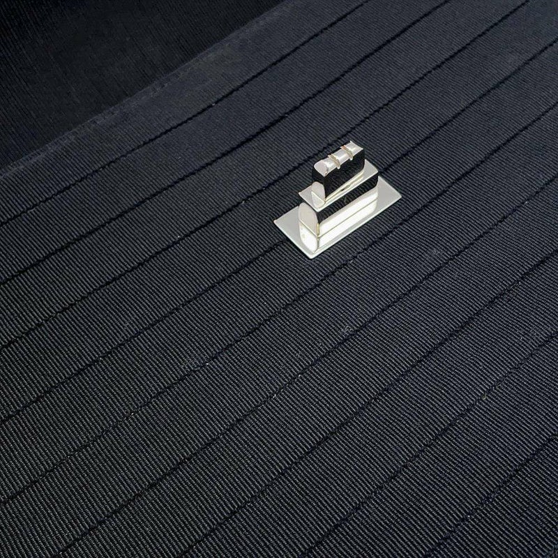 シャネル チェーンショルダーバッグ 2.55 コットン CHANEL バッグ 黒