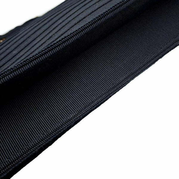 シャネル チェーンショルダーバッグ 2.55 コットン CHANEL バッグ 黒