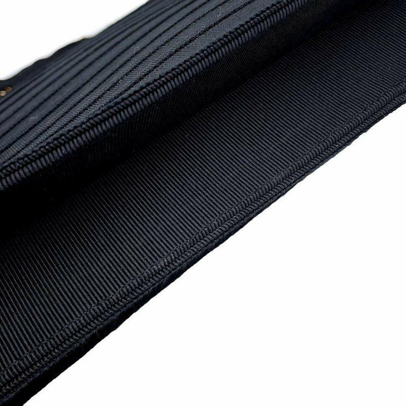 シャネル チェーンショルダーバッグ 2.55 コットン CHANEL バッグ 黒