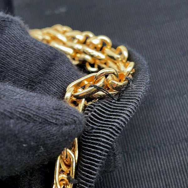 シャネル チェーンショルダーバッグ 2.55 コットン CHANEL バッグ 黒