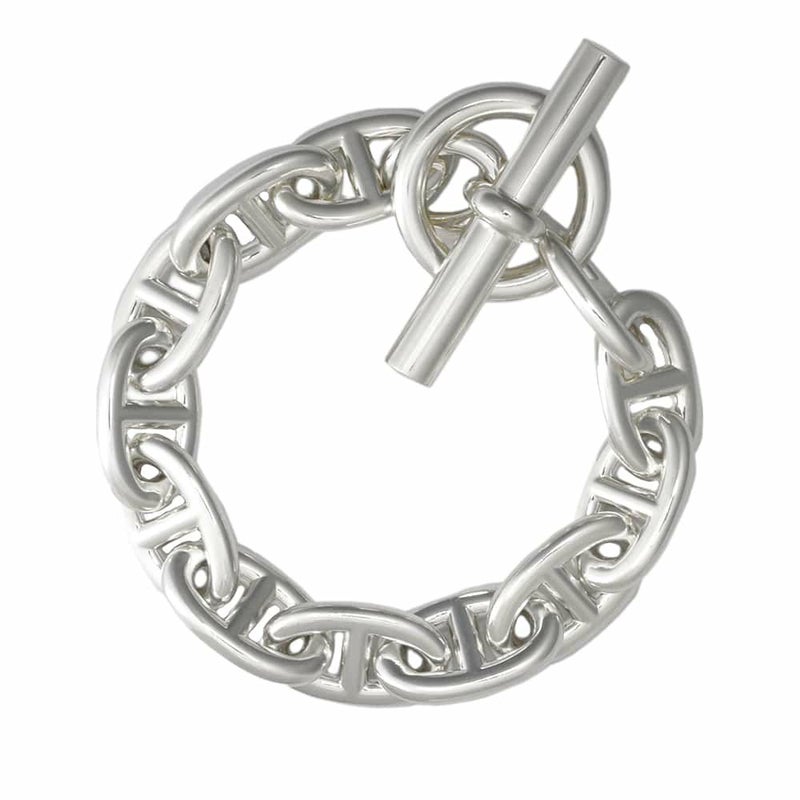 エルメス ブレスレット シェーヌダンクルTGM 12コマ SV925シルバー HERMES ジュエリー