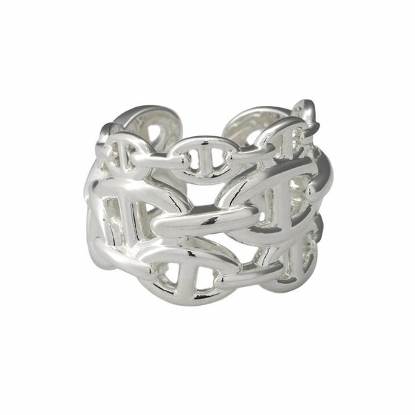 エルメス リング シェーヌダンクル アンシェネGM Enchainee SV925シルバー リングサイズ57 HERMES