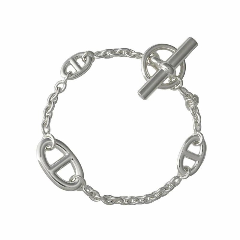 エルメス ブレスレット シェーヌダンクル ファランドール SV925シルバー サイズLG HERMES ジュエリー