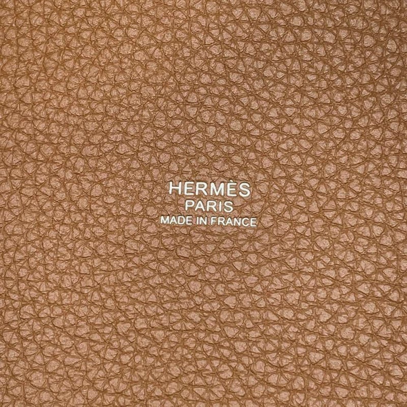 エルメス ハンドバッグ ピコタンロックPM ゴールド/シルバー金具 トリヨンクレマンス W刻印