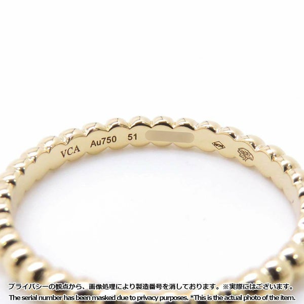 ヴァンクリーフ&アーペル リング ペルレ ゴールドパール スモール K18YGイエローゴールド サイズ51 VCARN95Q51/VCARPJMG00 指輪