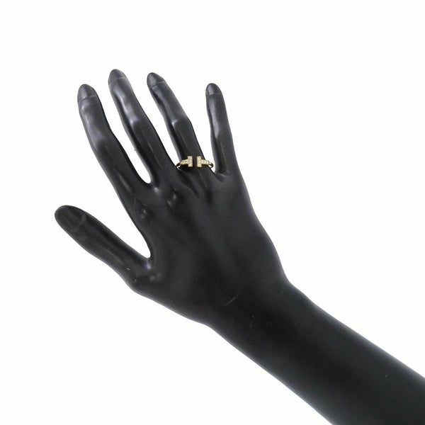 ティファニー リング Tワイヤー ダイヤモンド 計0.13ct K18YGイエローゴールド サイズ約14号 60147091 Tiffany&Co. 指輪 ジュエリー